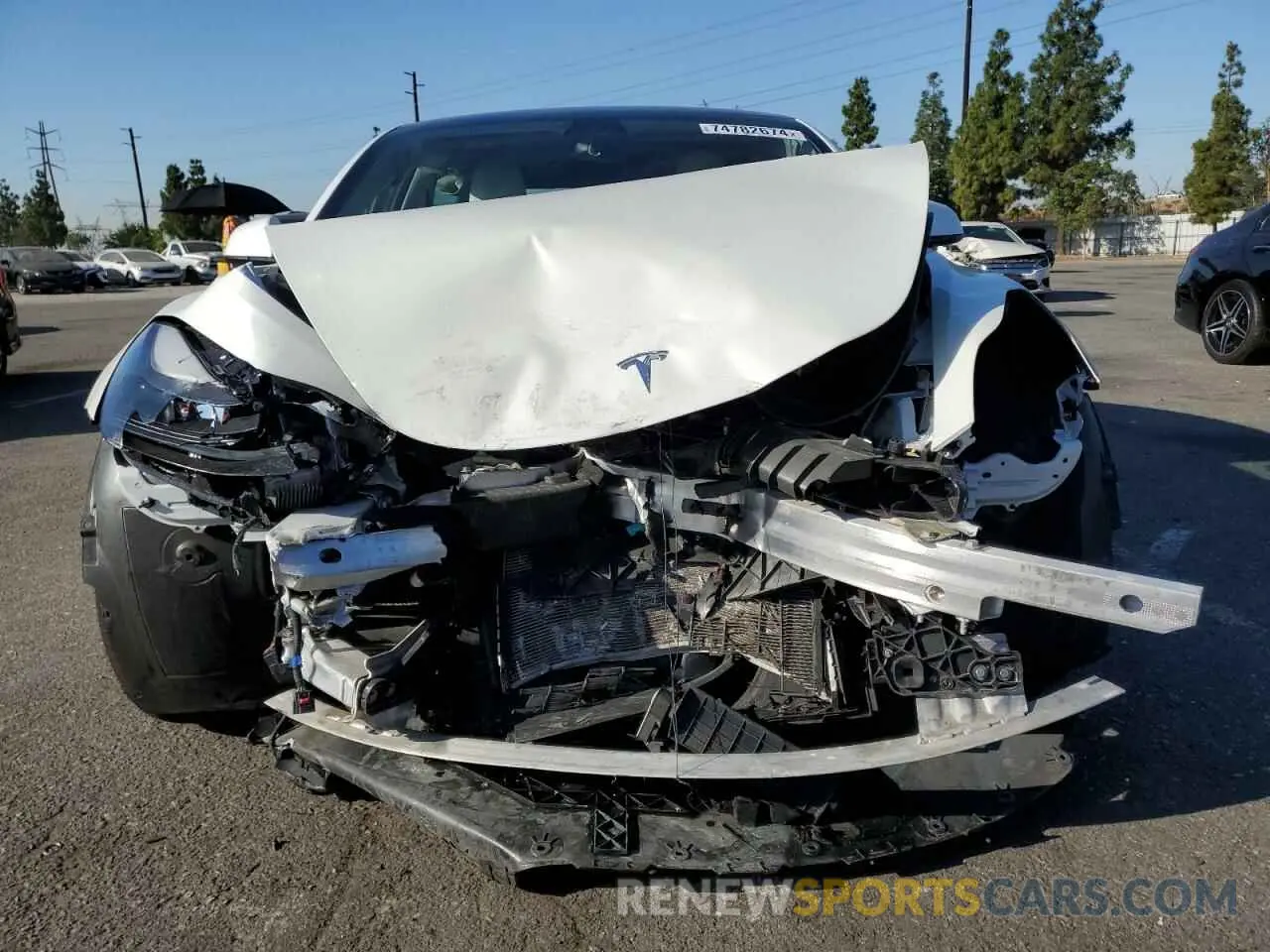5 fotografías del automóvil dañado 5YJ3E1EA6MF082832 TESLA MODEL 3 2021