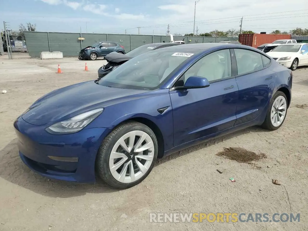 1 fotografías del automóvil dañado 5YJ3E1EA6MF850342 TESLA MODEL 3 2021