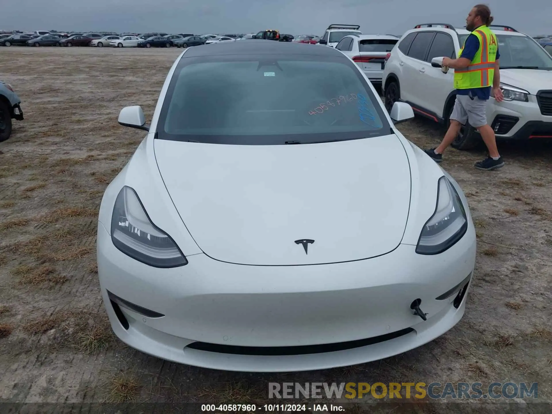 12 fotografías del automóvil dañado 5YJ3E1EA6MF852477 TESLA MODEL 3 2021