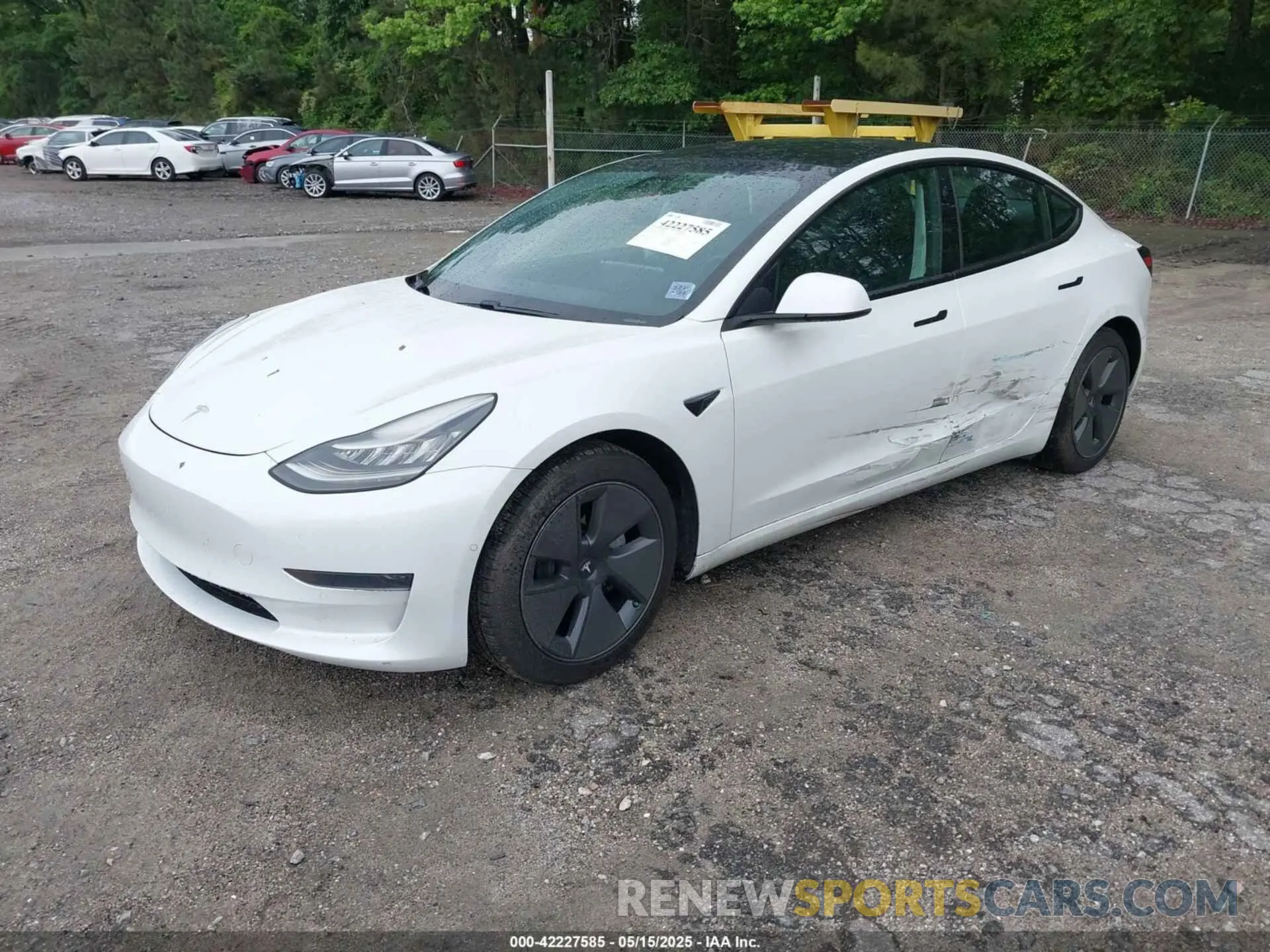 2 fotografías del automóvil dañado 5YJ3E1EA6MF854245 TESLA MODEL 3 2021
