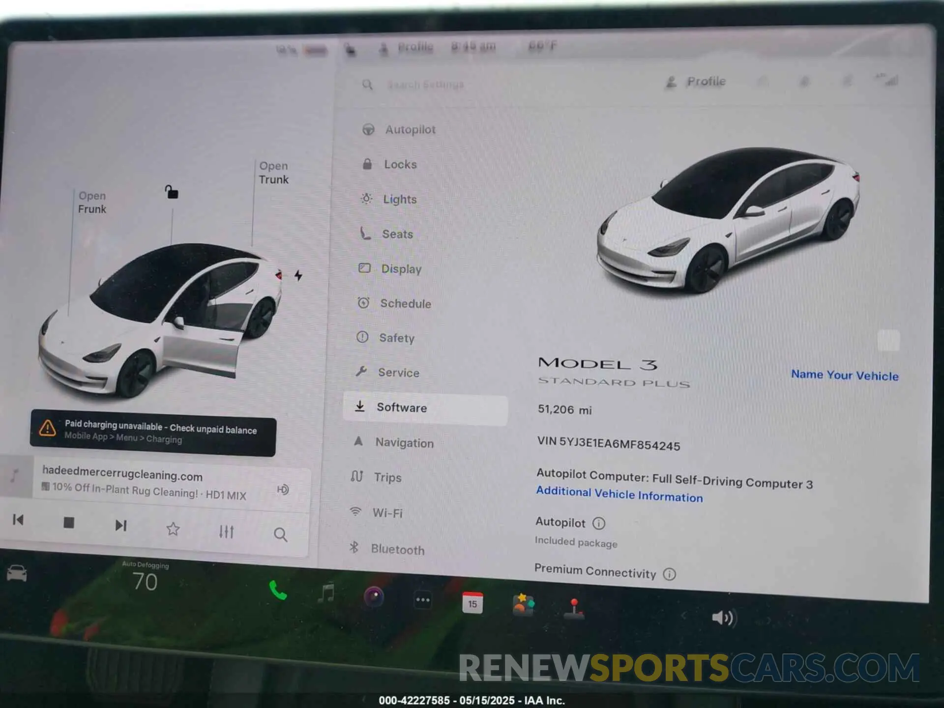 7 fotografías del automóvil dañado 5YJ3E1EA6MF854245 TESLA MODEL 3 2021
