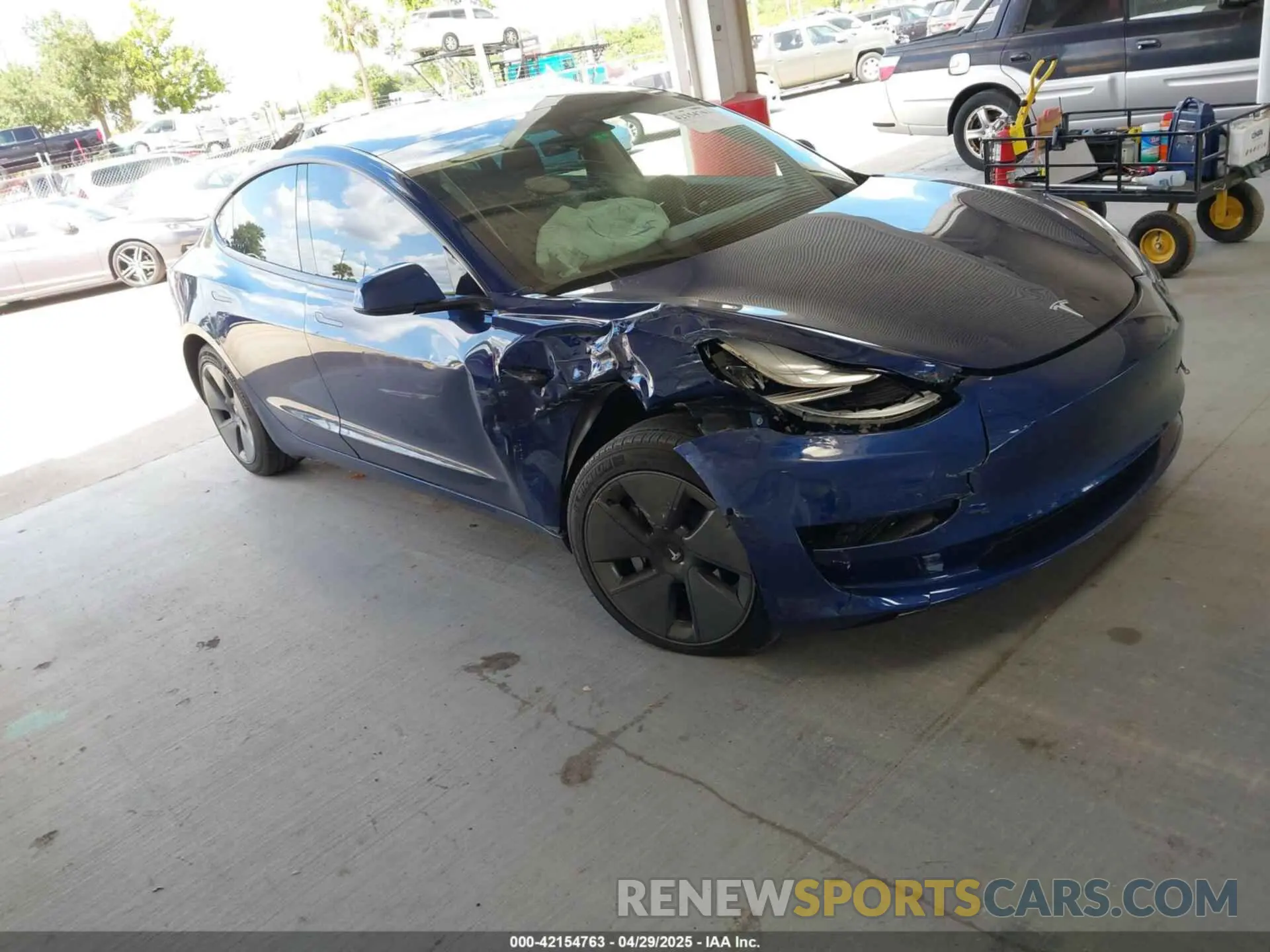 1 fotografías del automóvil dañado 5YJ3E1EA6MF860949 TESLA MODEL 3 2021
