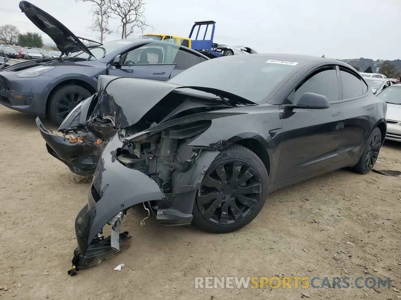 1 fotografías del automóvil dañado 5YJ3E1EA6MF877752 TESLA MODEL 3 2021