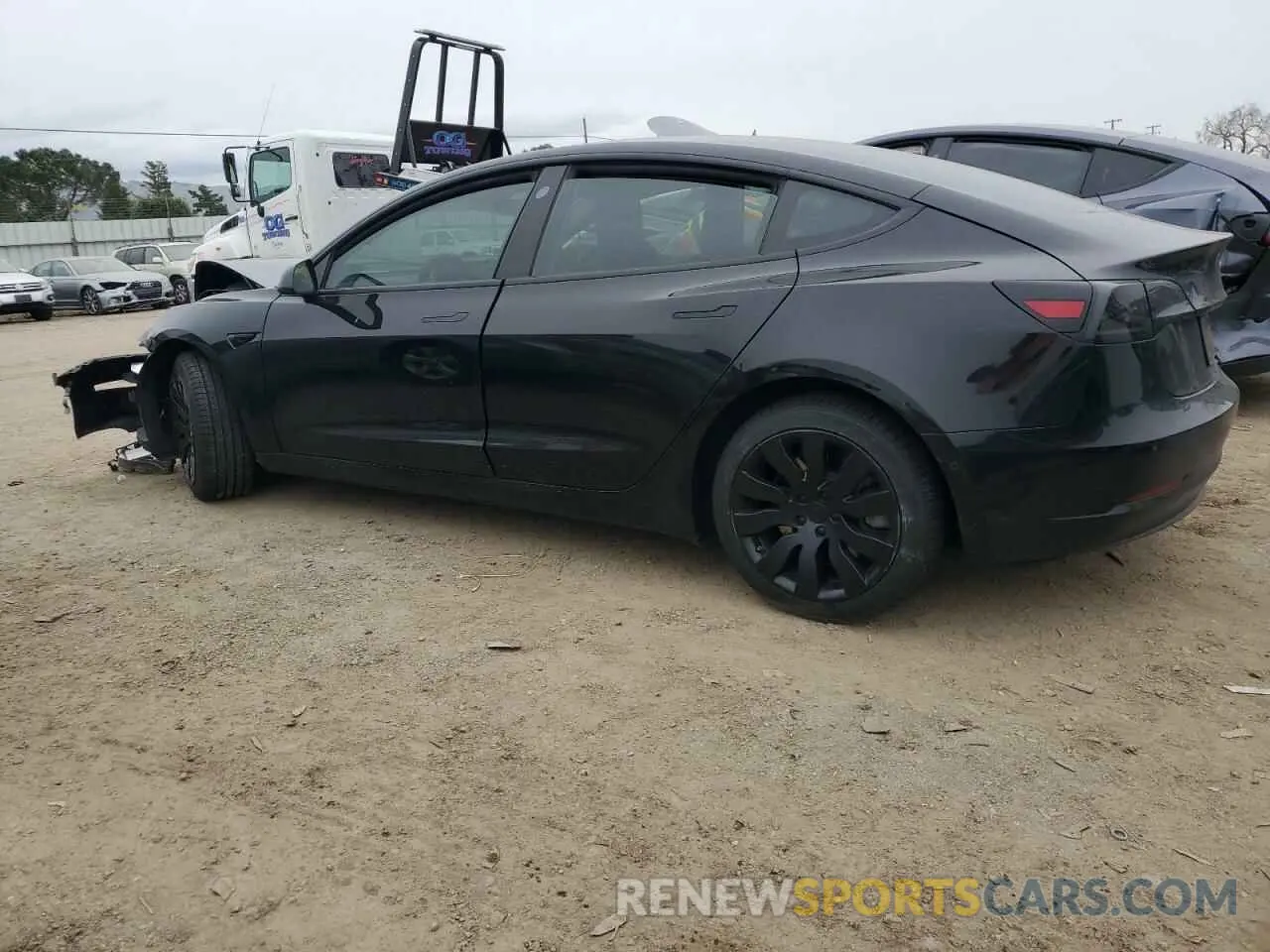2 fotografías del automóvil dañado 5YJ3E1EA6MF877752 TESLA MODEL 3 2021