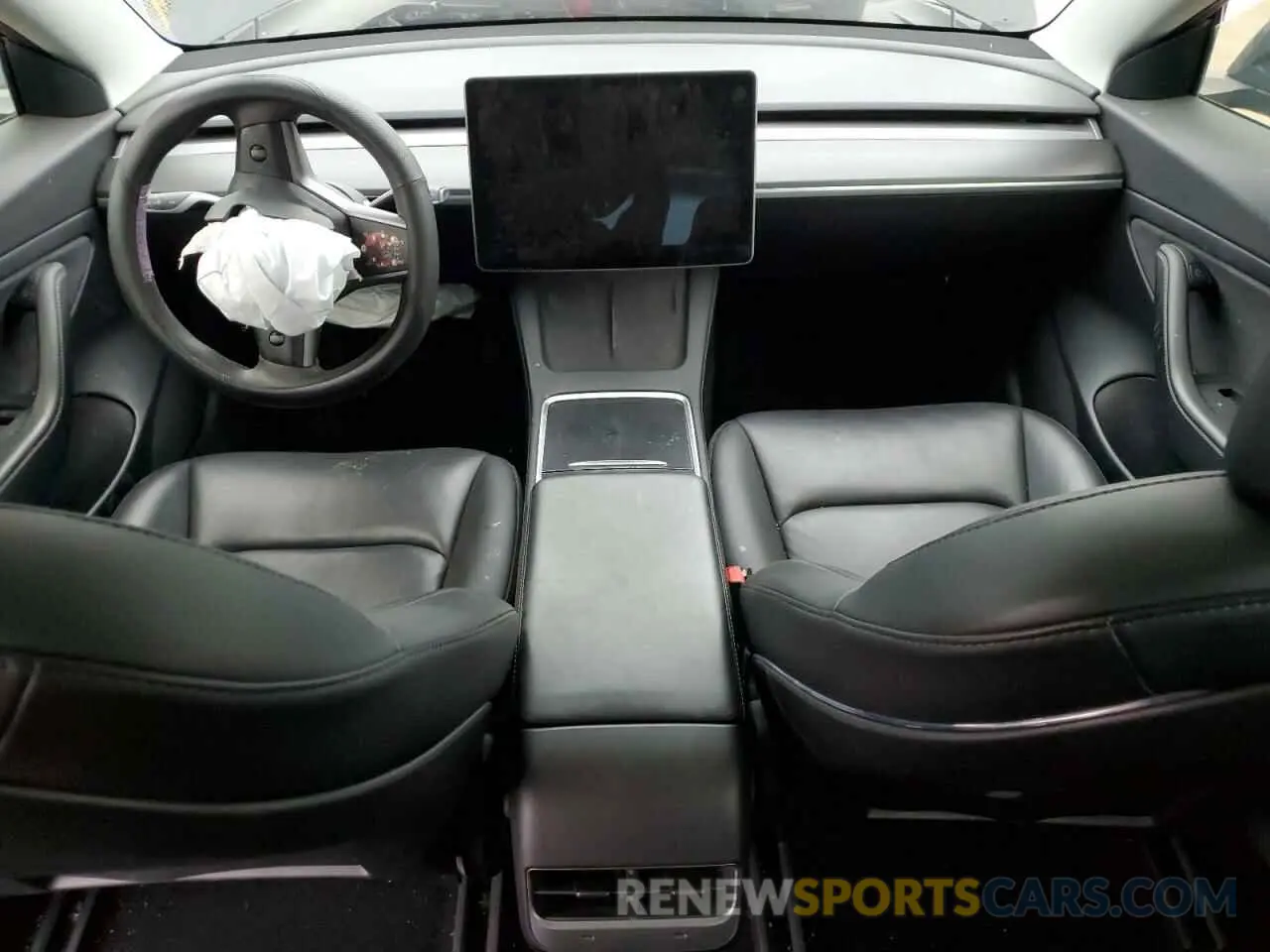 8 fotografías del automóvil dañado 5YJ3E1EA6MF877752 TESLA MODEL 3 2021