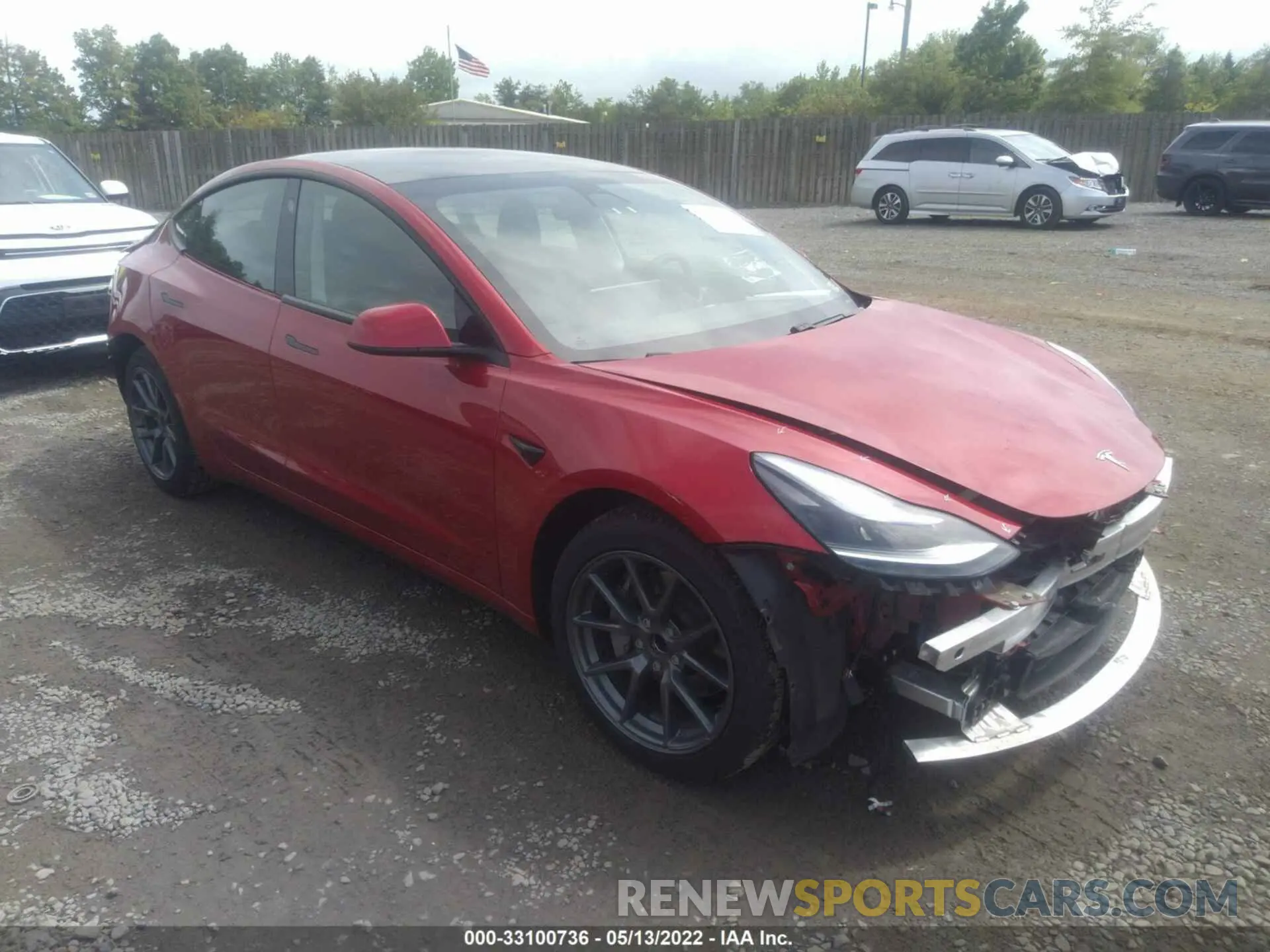 1 fotografías del automóvil dañado 5YJ3E1EA6MF911494 TESLA MODEL 3 2021