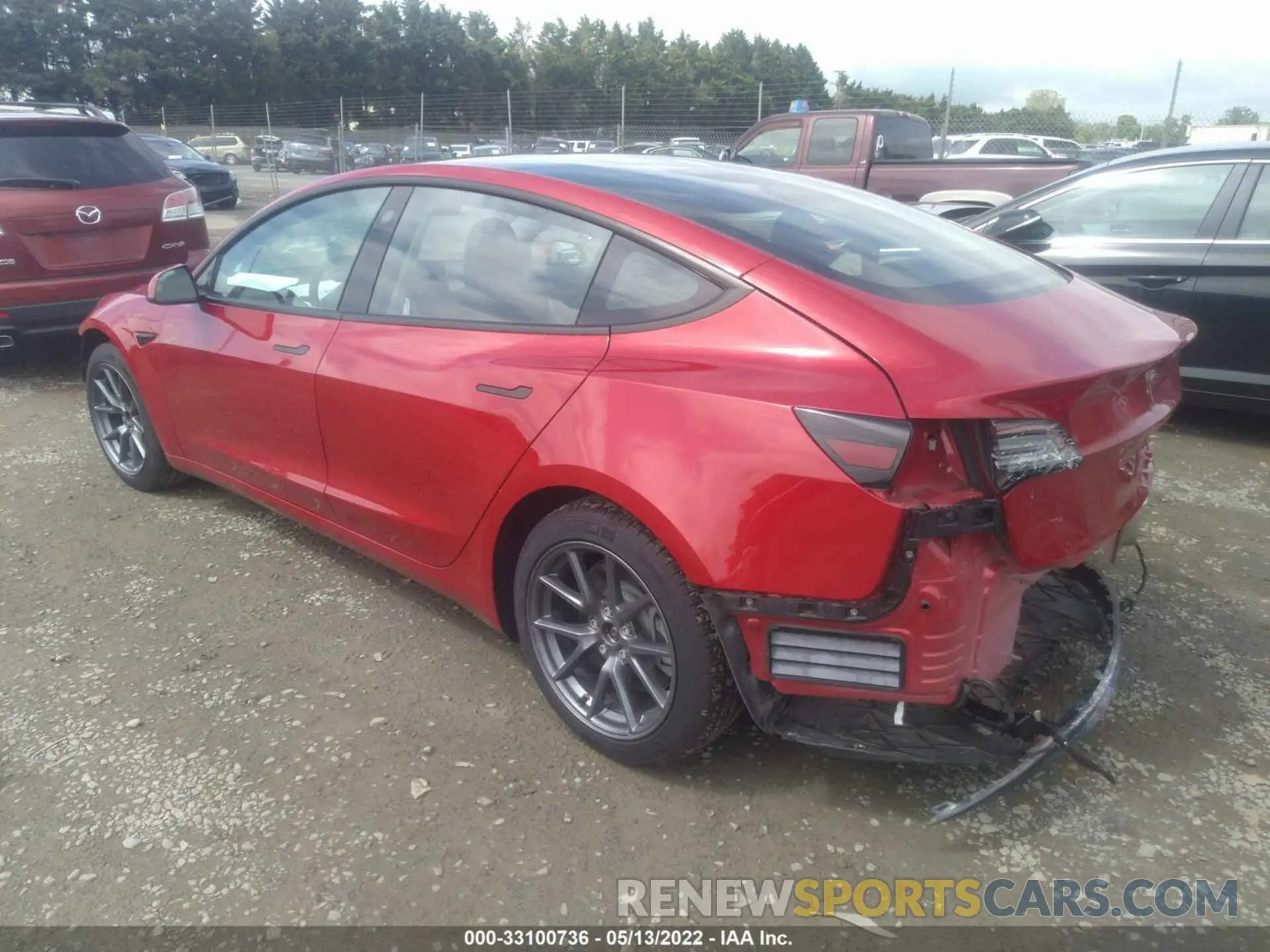 3 fotografías del automóvil dañado 5YJ3E1EA6MF911494 TESLA MODEL 3 2021