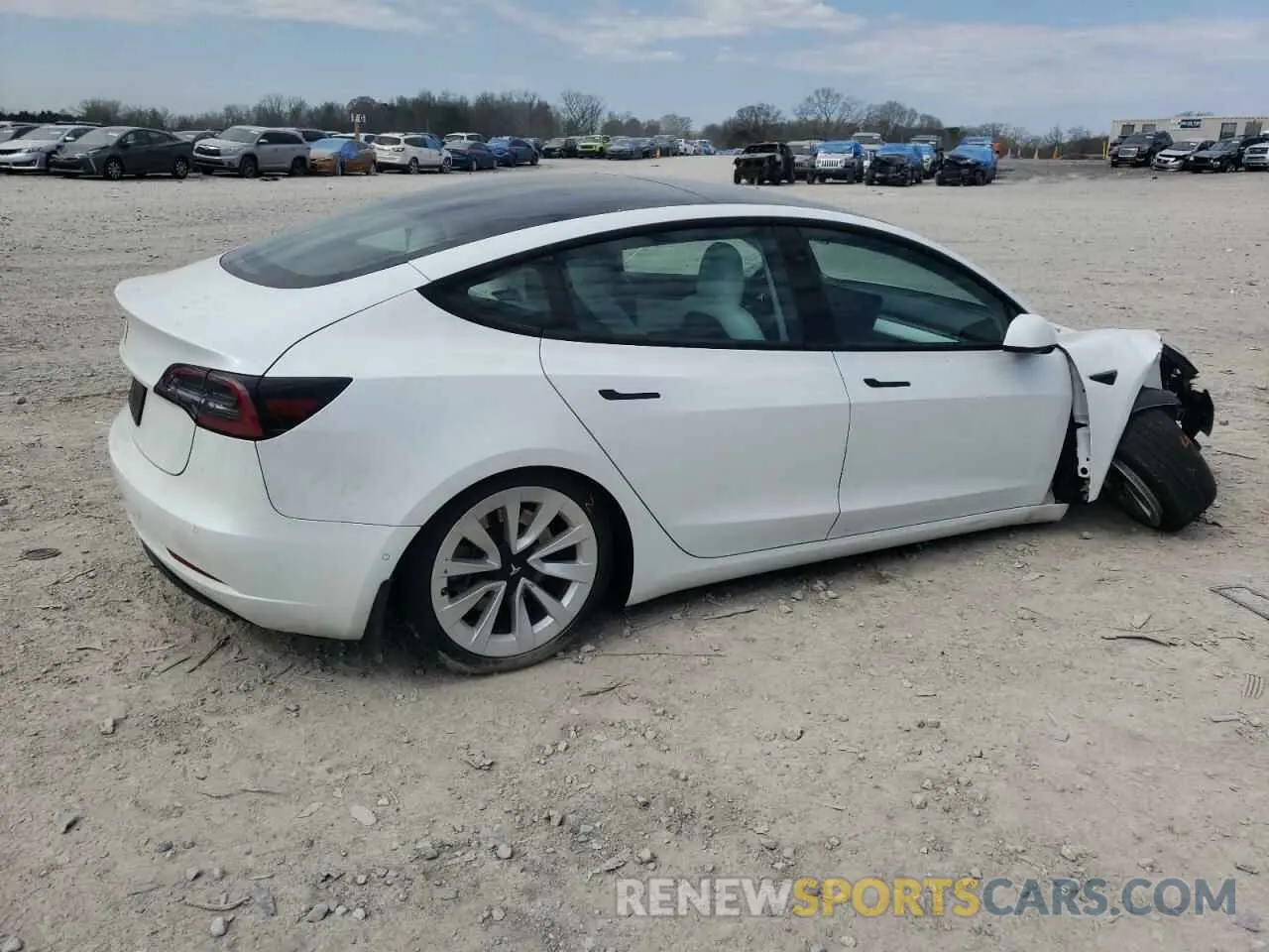 3 fotografías del automóvil dañado 5YJ3E1EA6MF915626 TESLA MODEL 3 2021