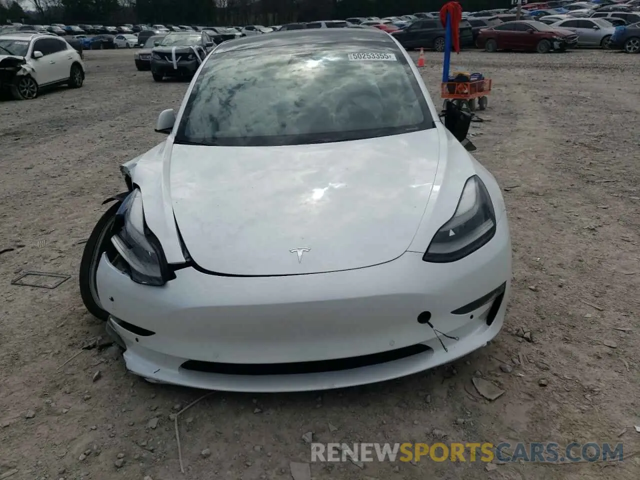 5 fotografías del automóvil dañado 5YJ3E1EA6MF915626 TESLA MODEL 3 2021