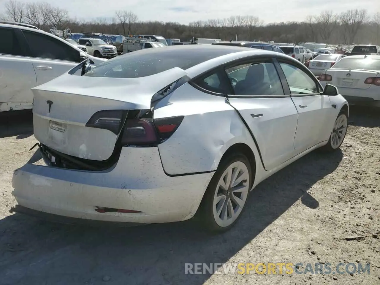 3 fotografías del automóvil dañado 5YJ3E1EA6MF920924 TESLA MODEL 3 2021
