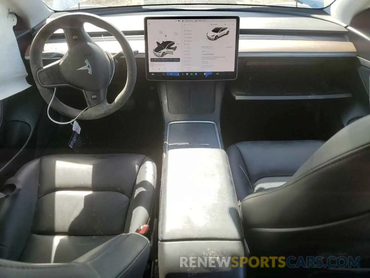 8 fotografías del automóvil dañado 5YJ3E1EA6MF920924 TESLA MODEL 3 2021