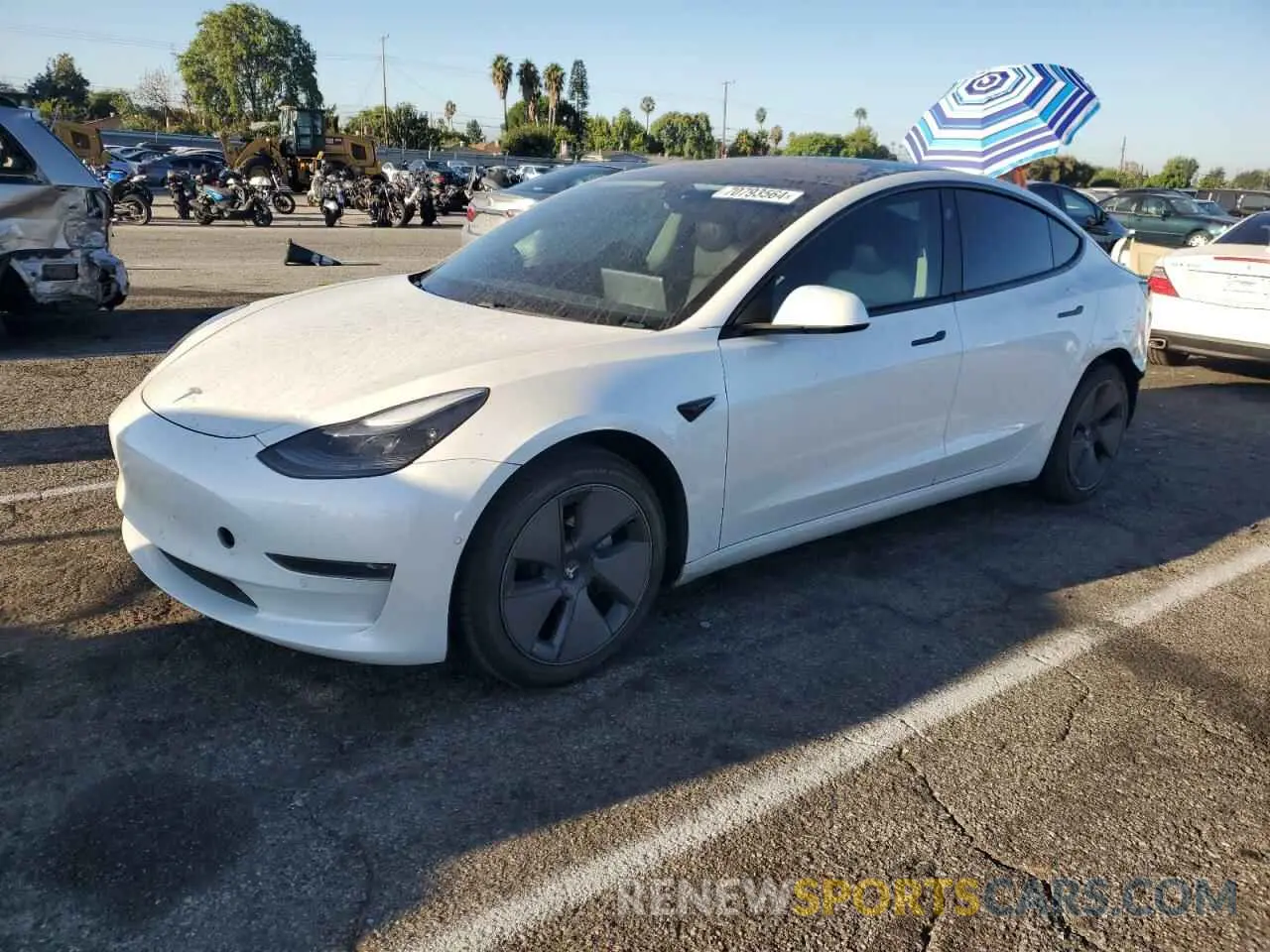 1 fotografías del automóvil dañado 5YJ3E1EA6MF929669 TESLA MODEL 3 2021