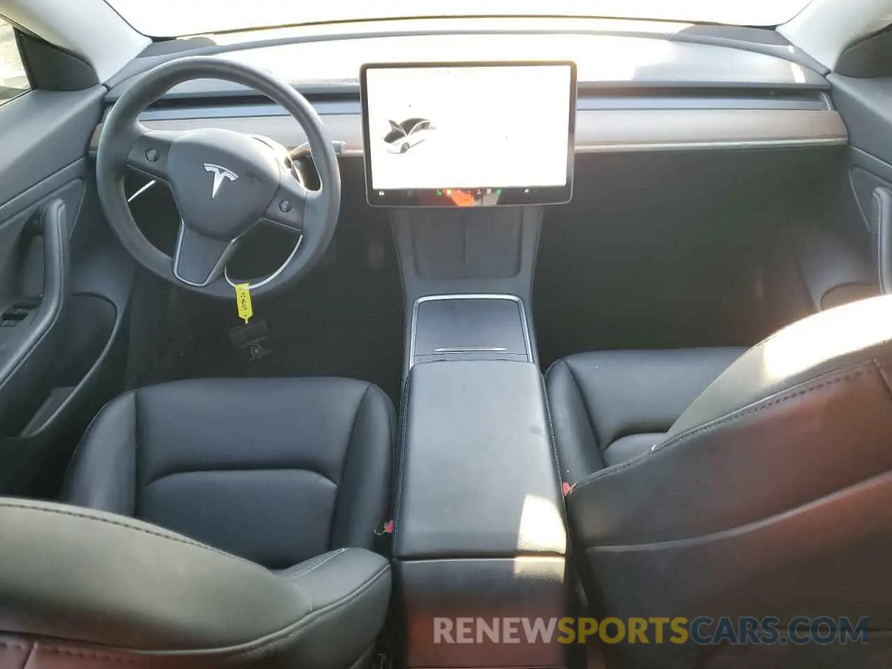 8 fotografías del automóvil dañado 5YJ3E1EA6MF929669 TESLA MODEL 3 2021