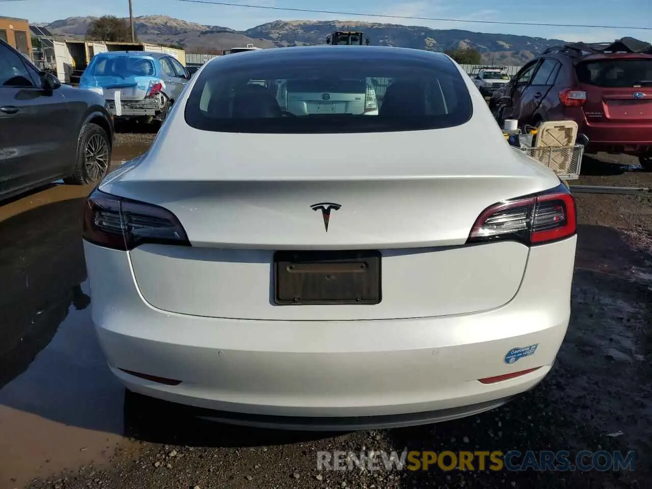 6 fotografías del automóvil dañado 5YJ3E1EA6MF937271 TESLA MODEL 3 2021