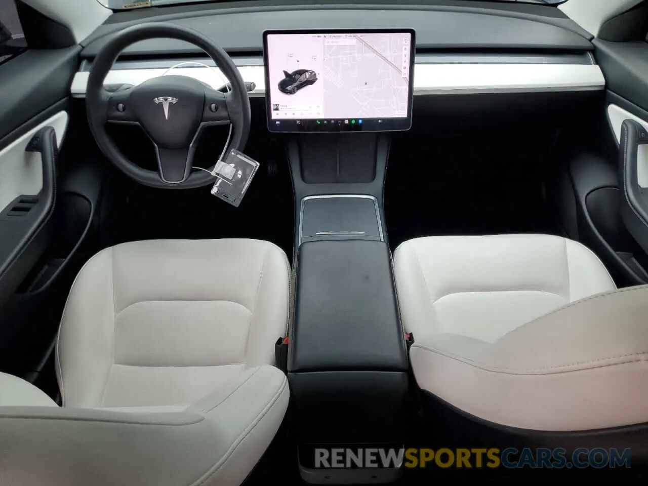 8 fotografías del automóvil dañado 5YJ3E1EA6MF938582 TESLA MODEL 3 2021