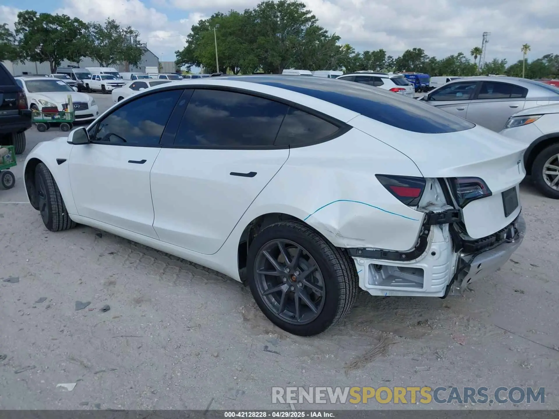 3 fotografías del automóvil dañado 5YJ3E1EA6MF973154 TESLA MODEL 3 2021
