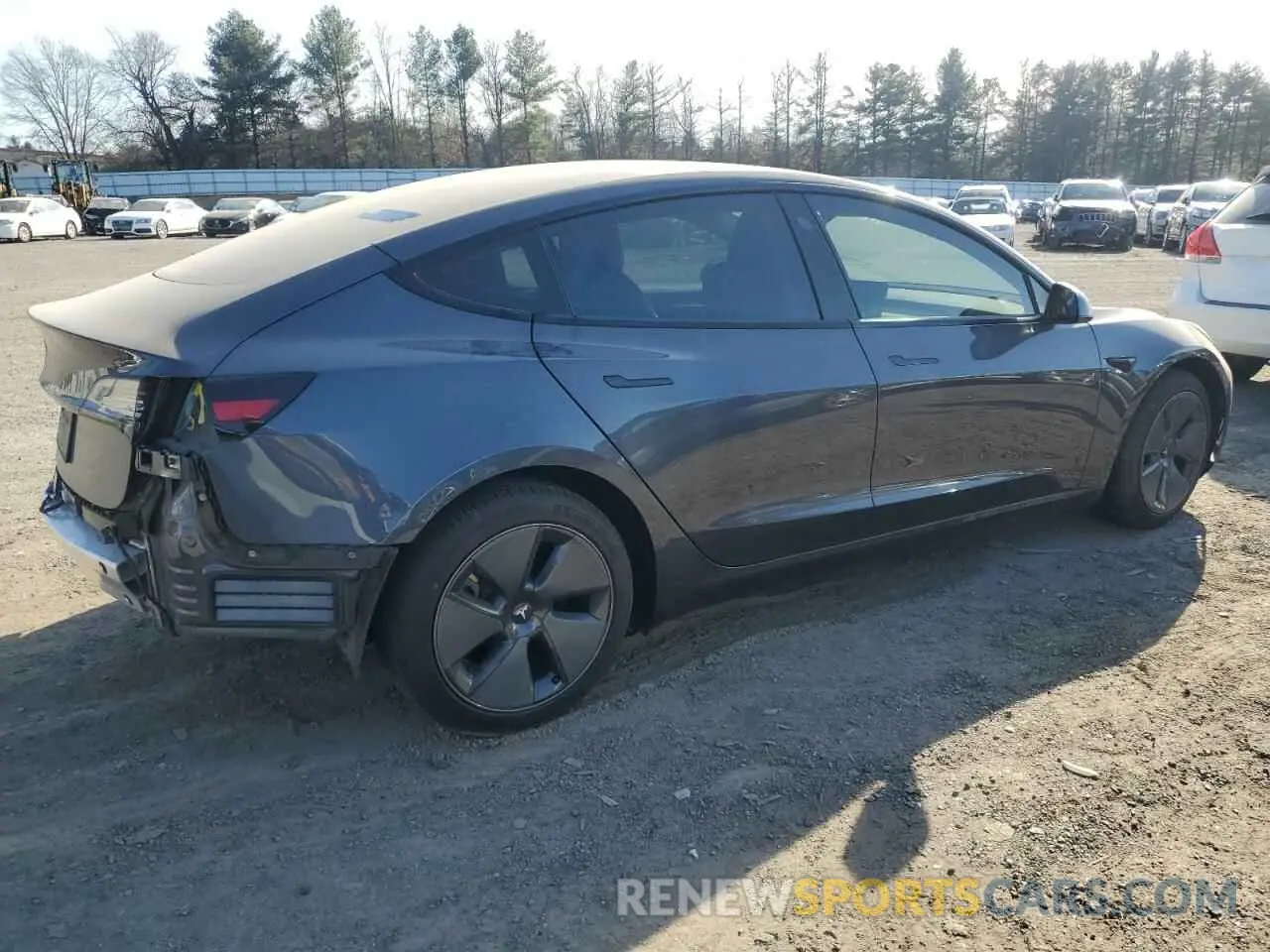 3 fotografías del automóvil dañado 5YJ3E1EA6MF991444 TESLA MODEL 3 2021