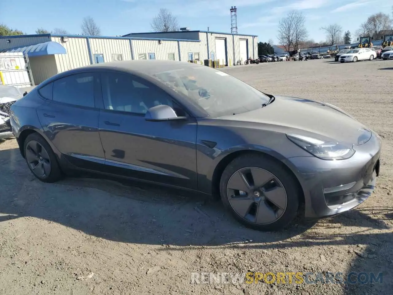 4 fotografías del automóvil dañado 5YJ3E1EA6MF991444 TESLA MODEL 3 2021