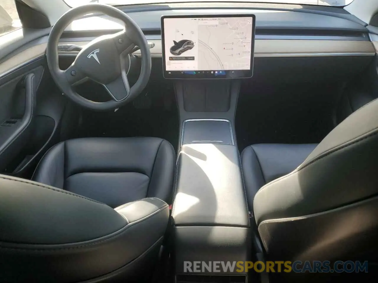 8 fotografías del automóvil dañado 5YJ3E1EA6MF991444 TESLA MODEL 3 2021