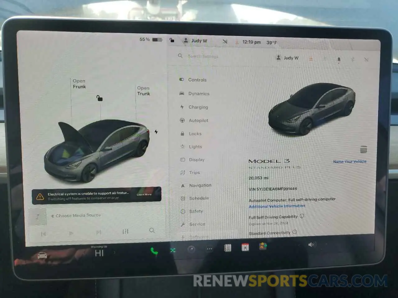 9 fotografías del automóvil dañado 5YJ3E1EA6MF991444 TESLA MODEL 3 2021