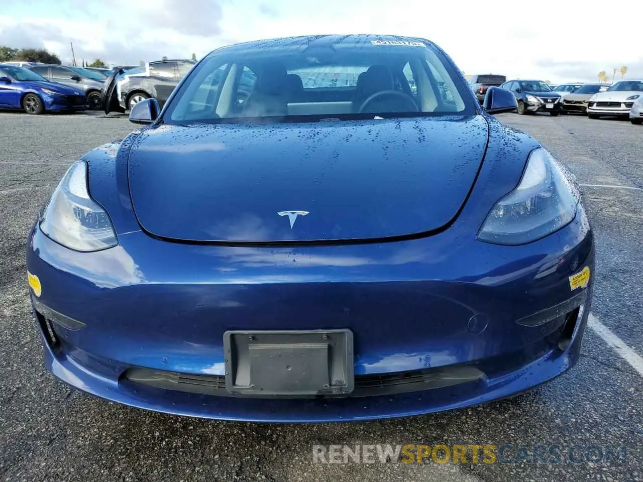 5 fotografías del automóvil dañado 5YJ3E1EA6MF992481 TESLA MODEL 3 2021