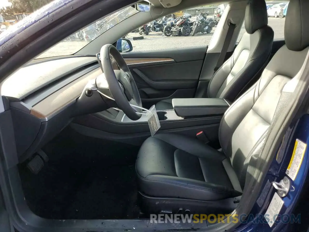 7 fotografías del automóvil dañado 5YJ3E1EA6MF992481 TESLA MODEL 3 2021