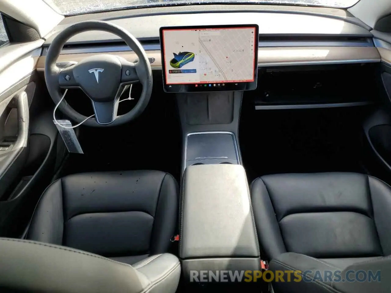 8 fotografías del automóvil dañado 5YJ3E1EA6MF992481 TESLA MODEL 3 2021