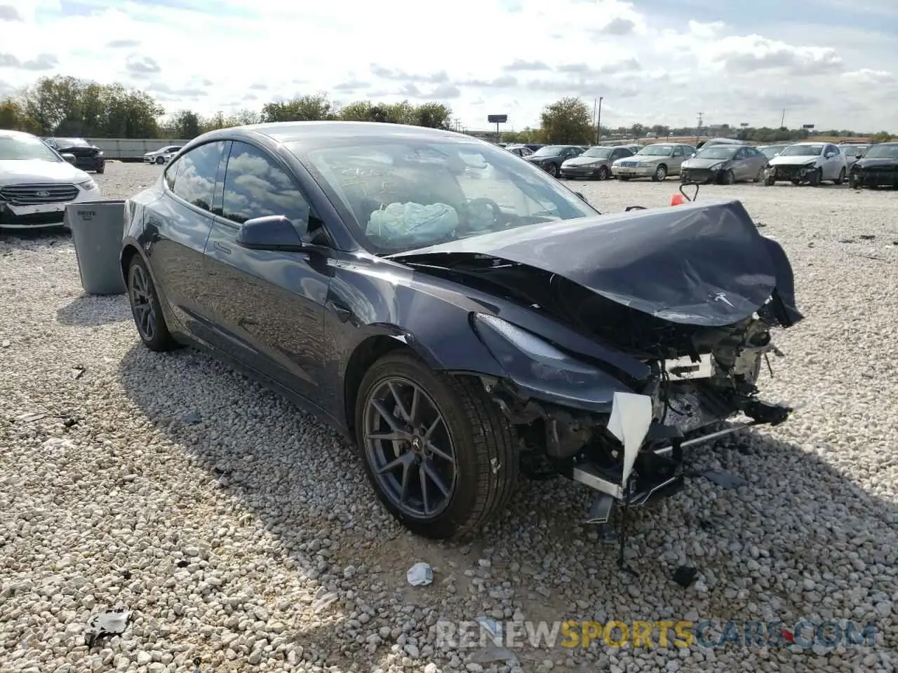 1 fotografías del automóvil dañado 5YJ3E1EA6MF994716 TESLA MODEL 3 2021