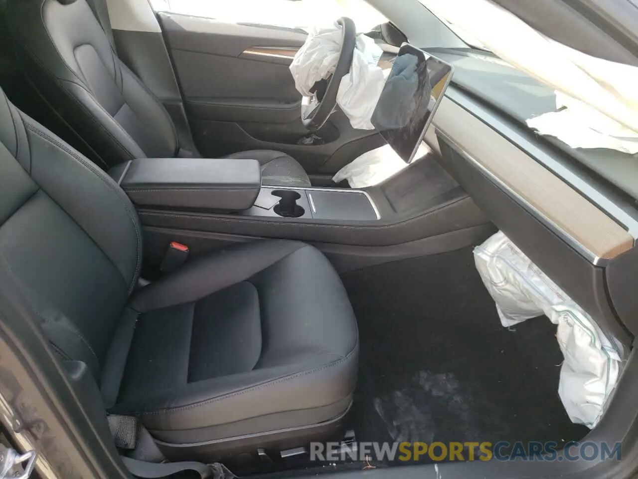 5 fotografías del automóvil dañado 5YJ3E1EA6MF994716 TESLA MODEL 3 2021