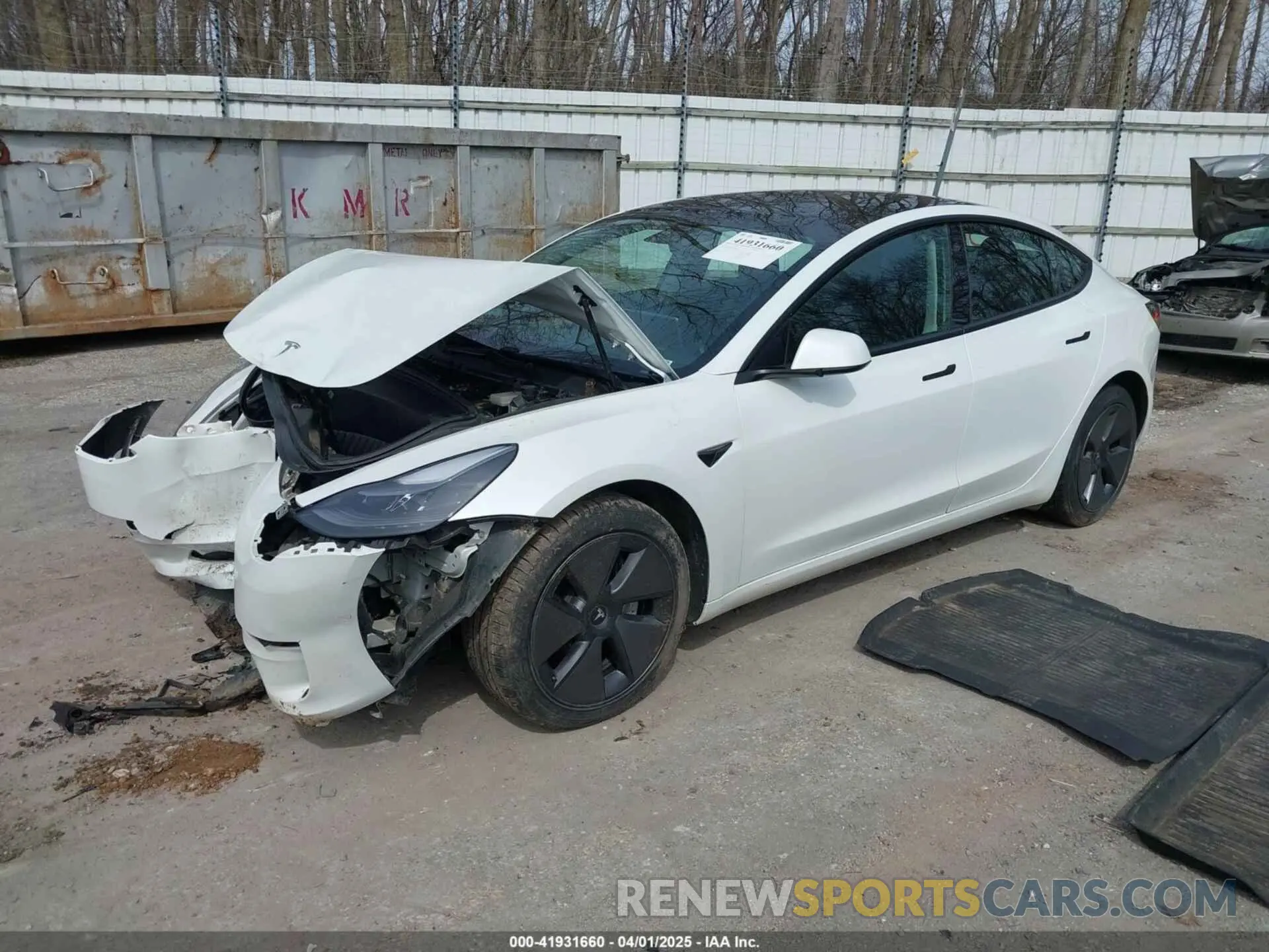 2 fotografías del automóvil dañado 5YJ3E1EA7MF014698 TESLA MODEL 3 2021