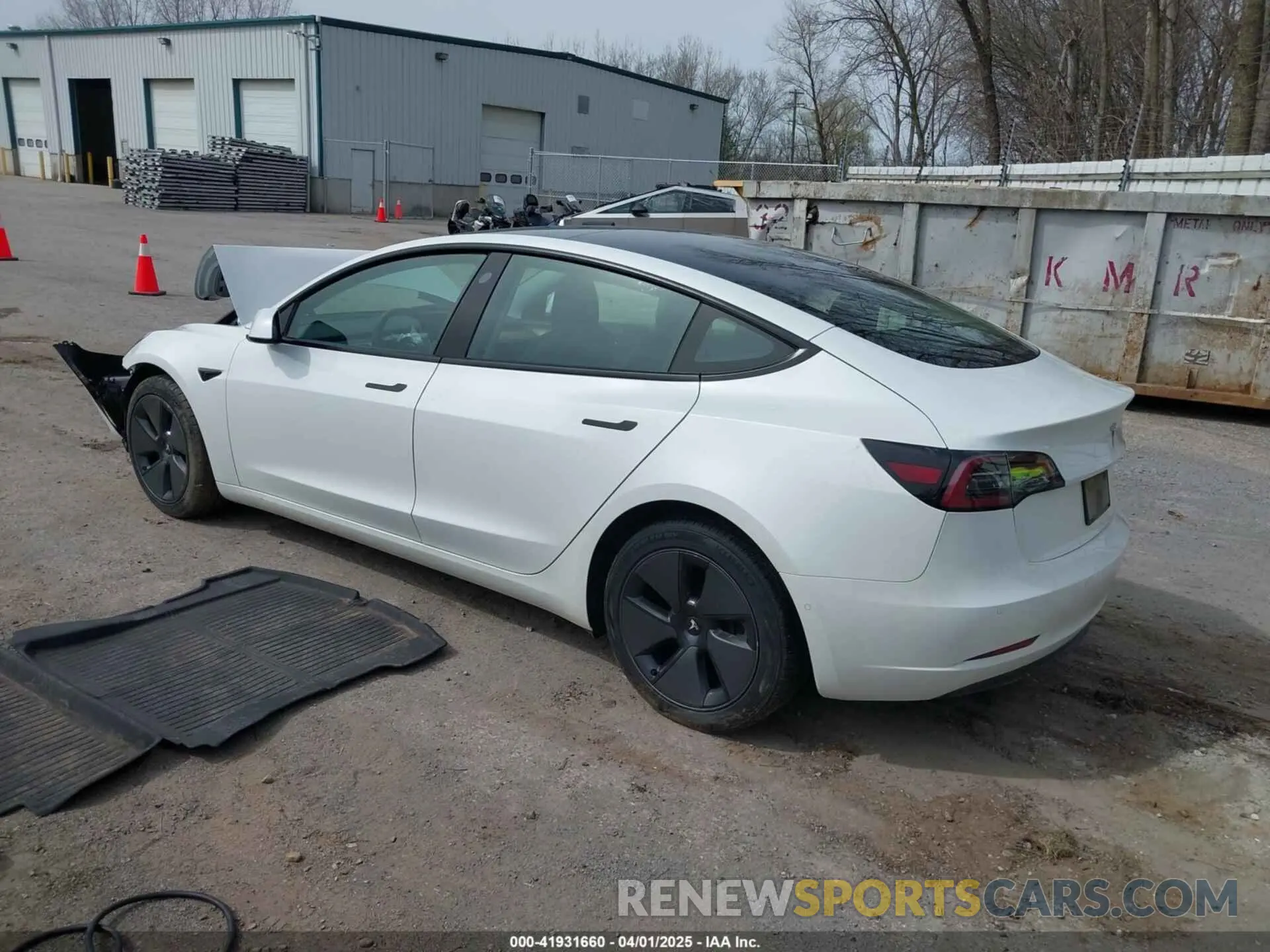 3 fotografías del automóvil dañado 5YJ3E1EA7MF014698 TESLA MODEL 3 2021