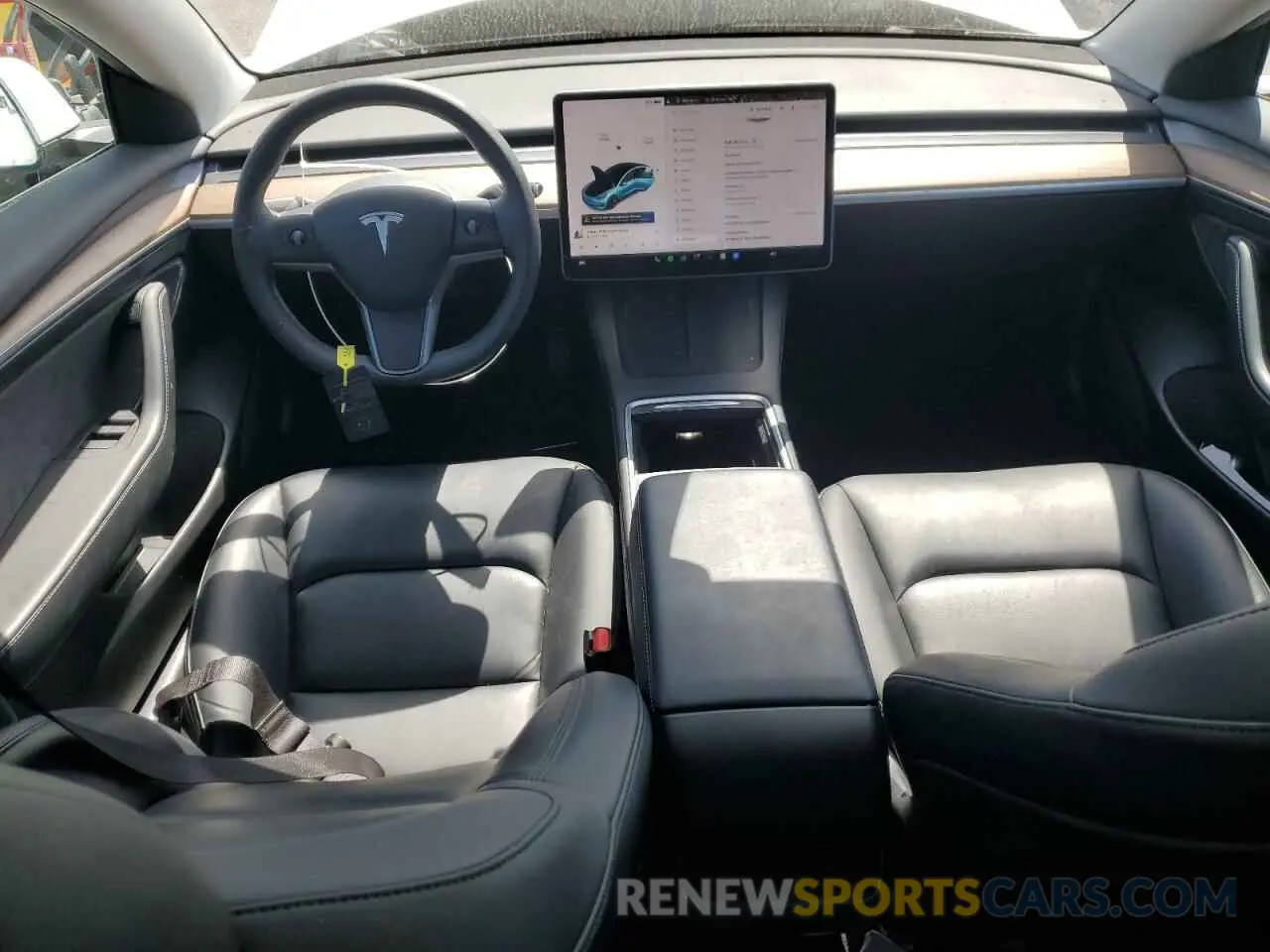 8 fotografías del automóvil dañado 5YJ3E1EA7MF017472 TESLA MODEL 3 2021