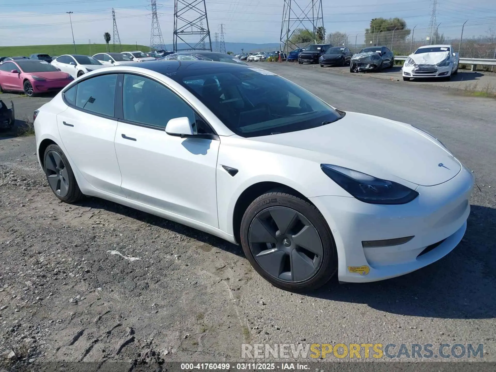 1 fotografías del automóvil dañado 5YJ3E1EA7MF021196 TESLA MODEL 3 2021