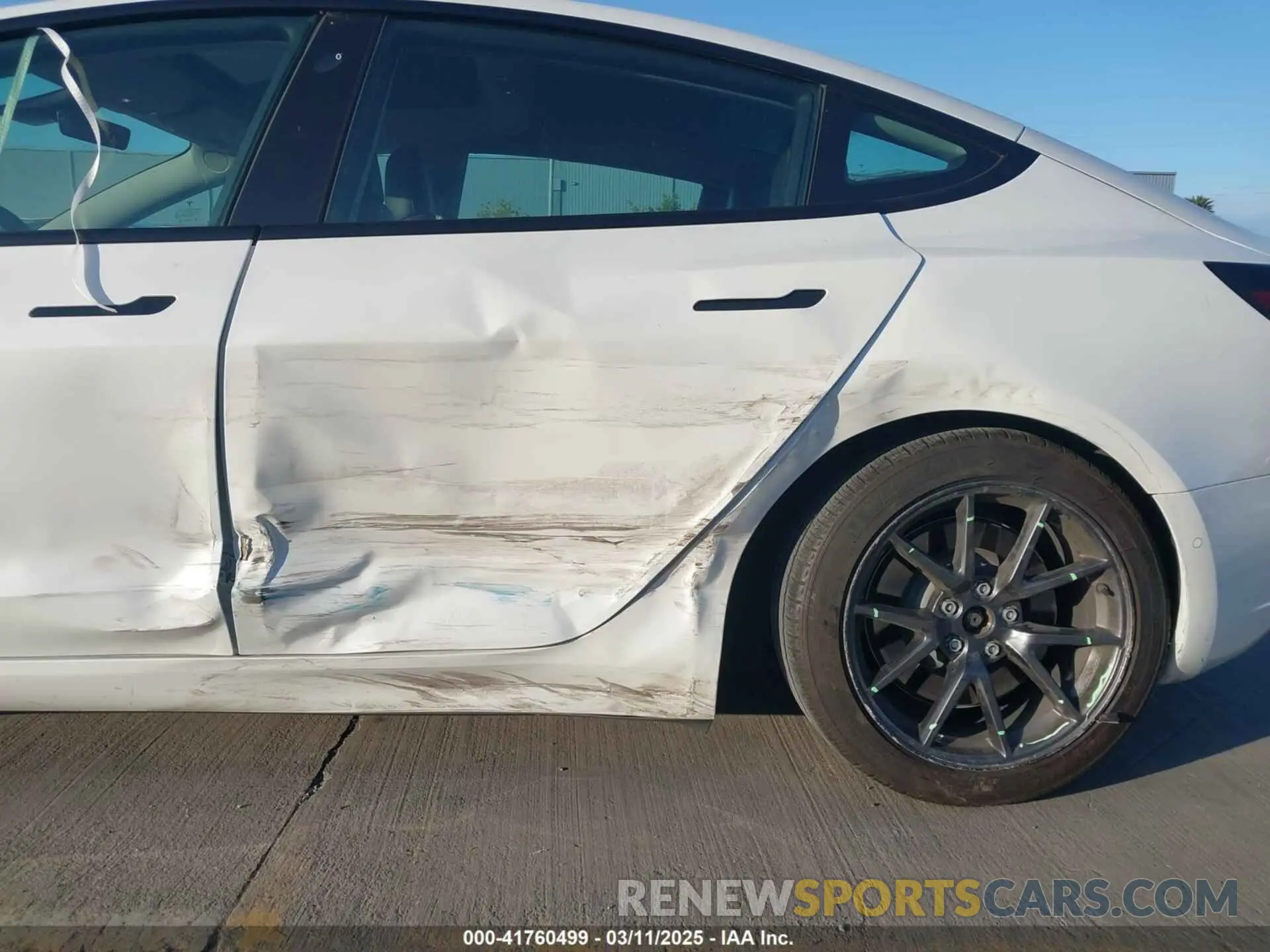 6 fotografías del automóvil dañado 5YJ3E1EA7MF021196 TESLA MODEL 3 2021