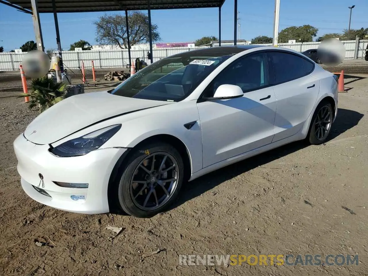 1 fotografías del automóvil dañado 5YJ3E1EA7MF023112 TESLA MODEL 3 2021