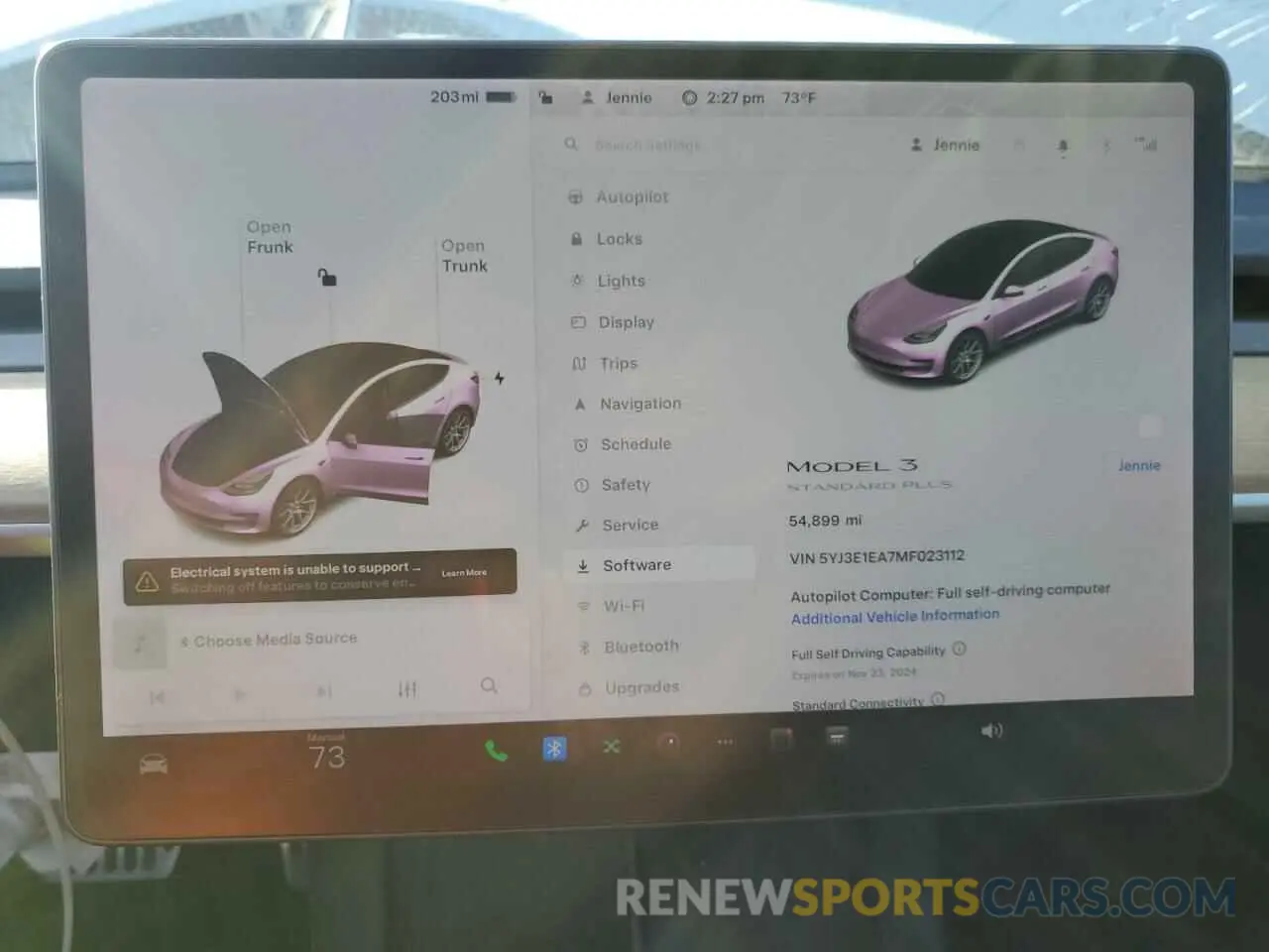 9 fotografías del automóvil dañado 5YJ3E1EA7MF023112 TESLA MODEL 3 2021