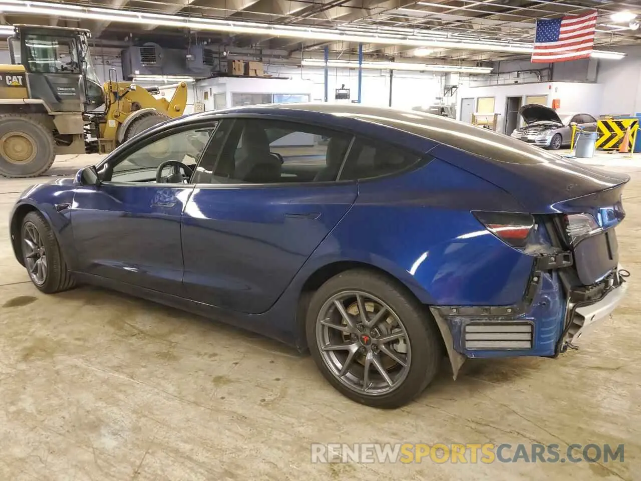 2 fotografías del automóvil dañado 5YJ3E1EA7MF028794 TESLA MODEL 3 2021