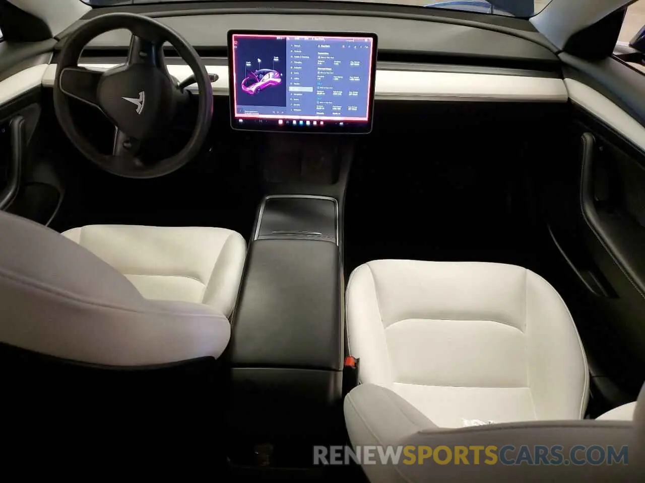 8 fotografías del automóvil dañado 5YJ3E1EA7MF028794 TESLA MODEL 3 2021