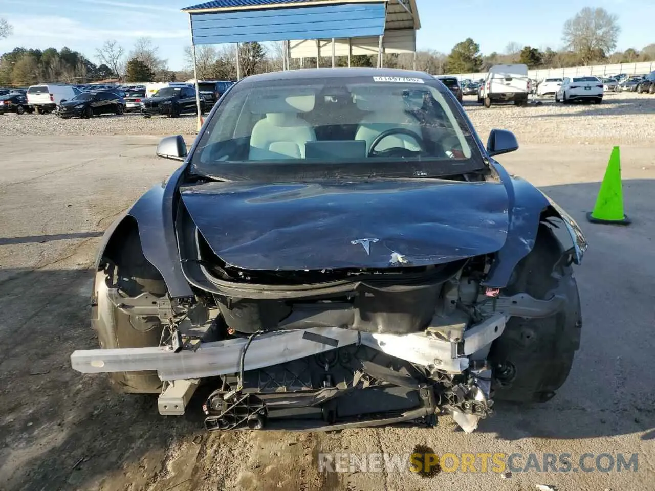 5 fotografías del automóvil dañado 5YJ3E1EA7MF032215 TESLA MODEL 3 2021
