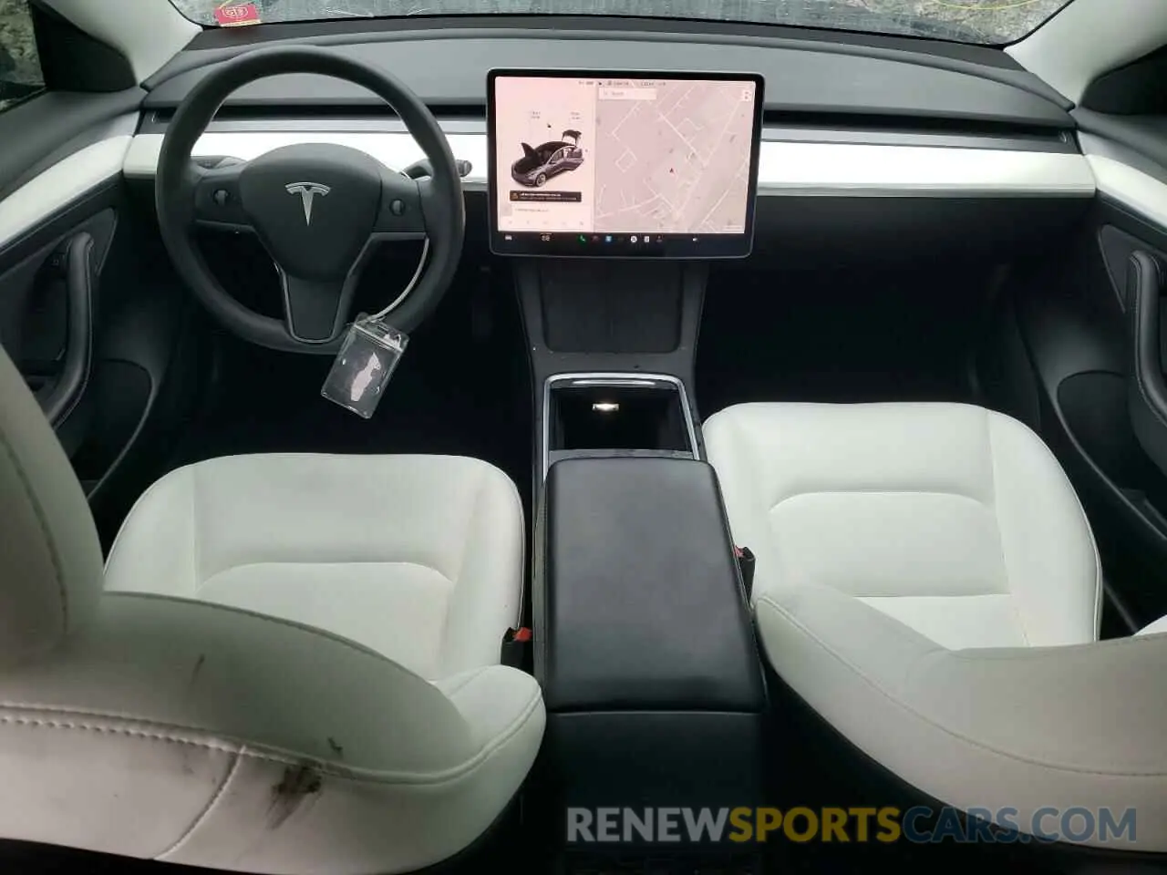 8 fotografías del automóvil dañado 5YJ3E1EA7MF032215 TESLA MODEL 3 2021