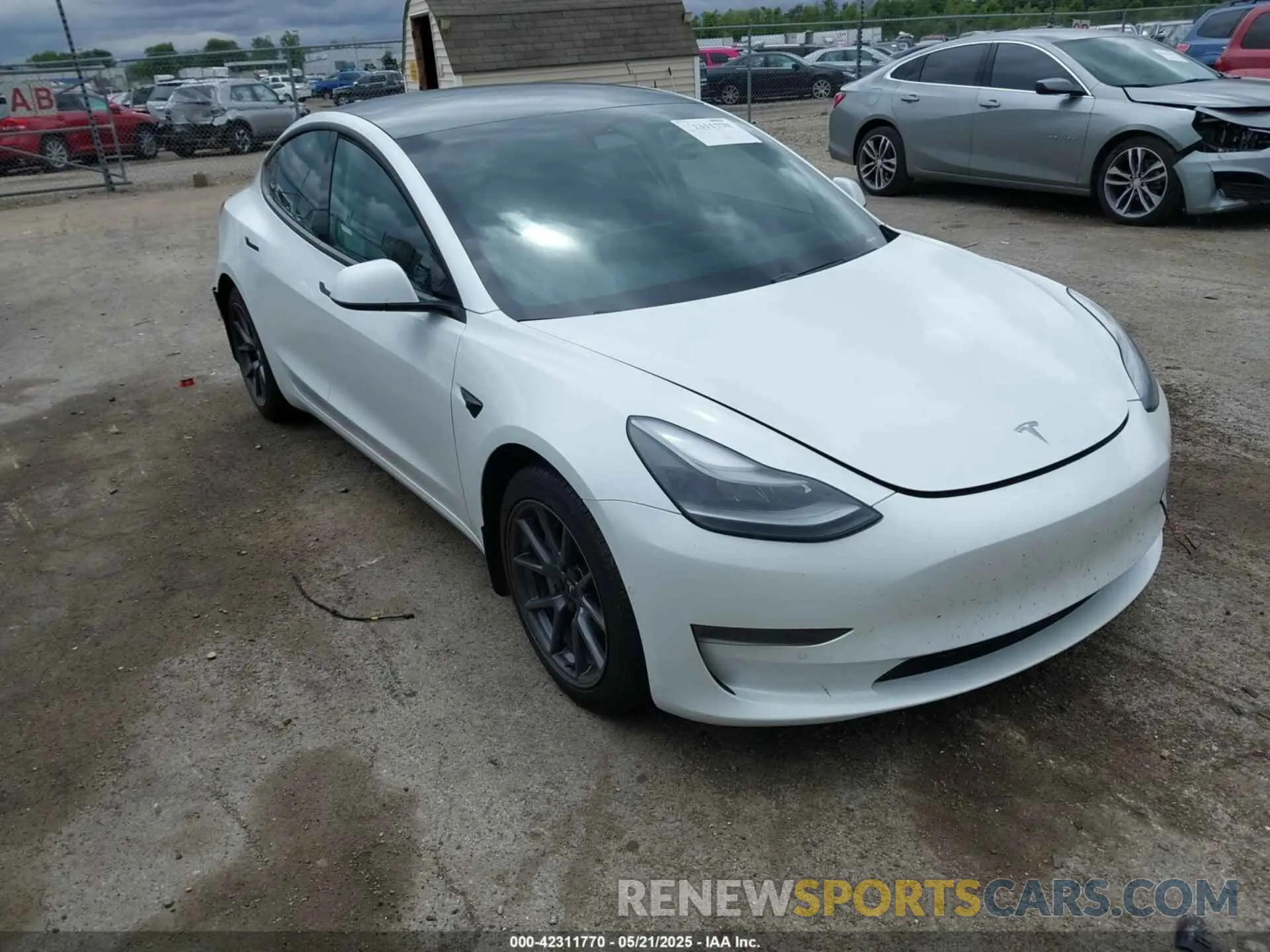 1 fotografías del automóvil dañado 5YJ3E1EA7MF042291 TESLA MODEL 3 2021