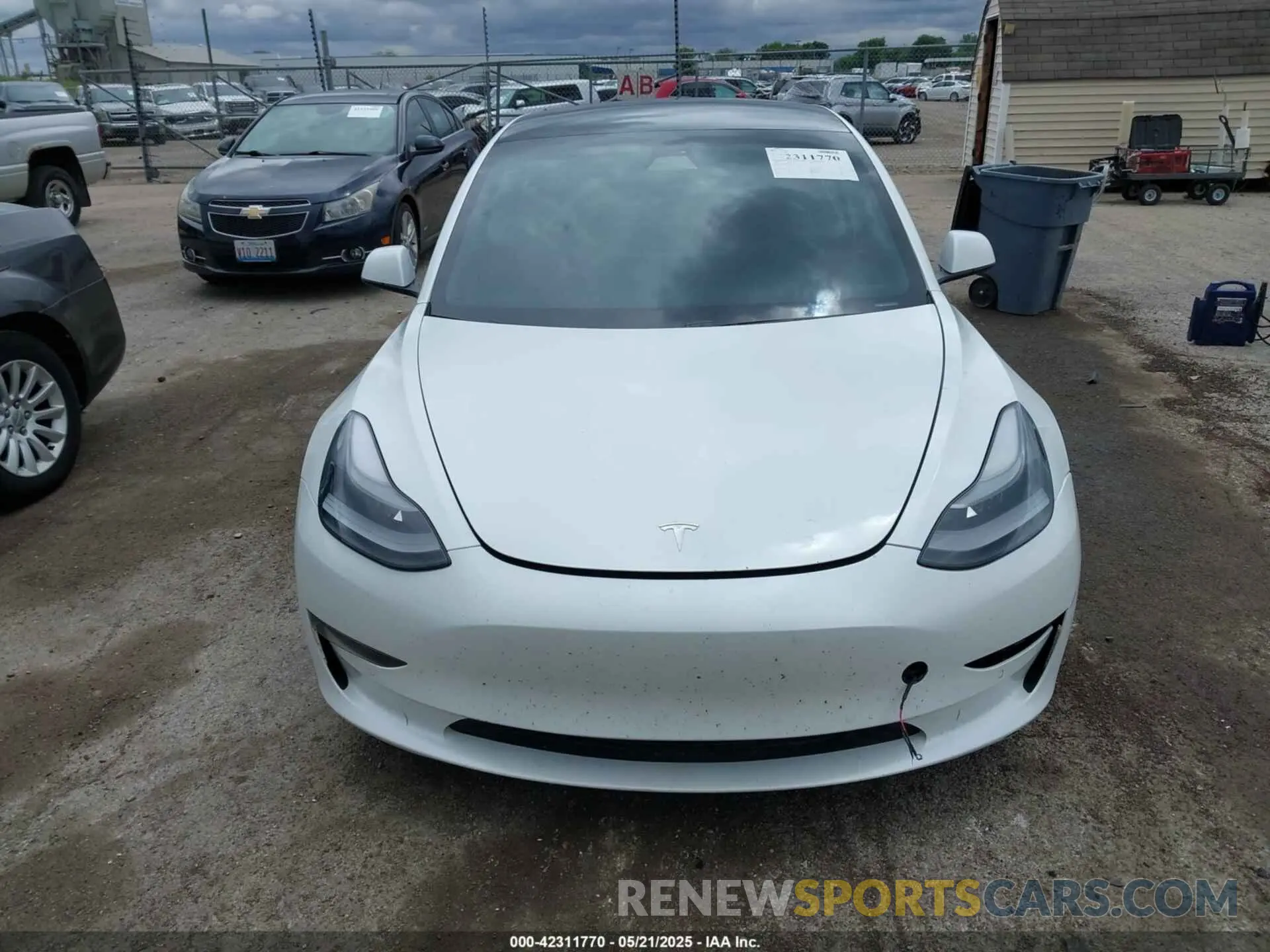 12 fotografías del automóvil dañado 5YJ3E1EA7MF042291 TESLA MODEL 3 2021
