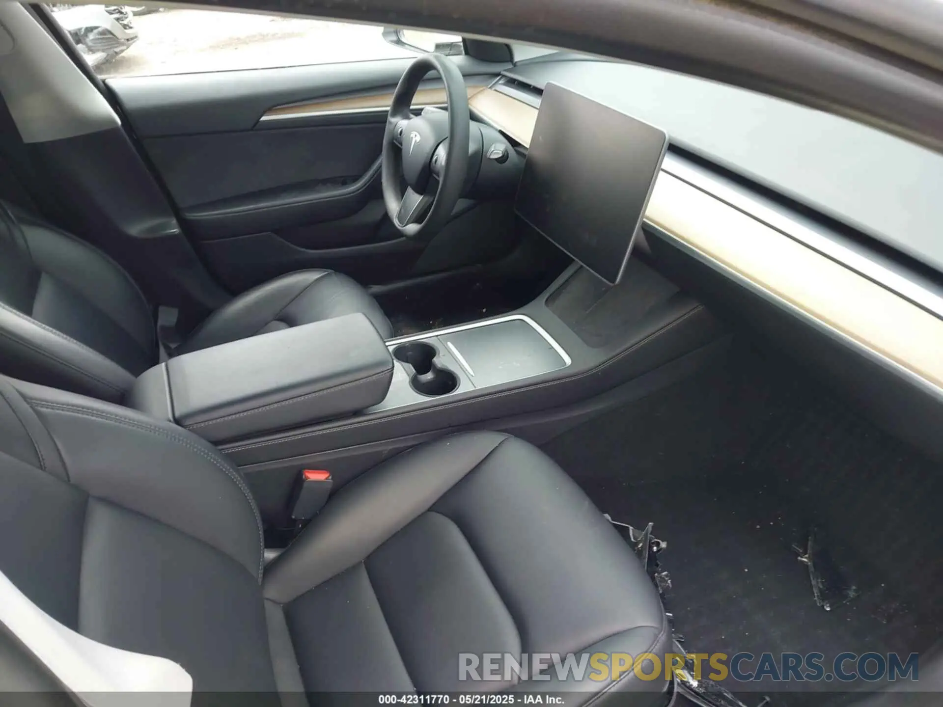 5 fotografías del automóvil dañado 5YJ3E1EA7MF042291 TESLA MODEL 3 2021