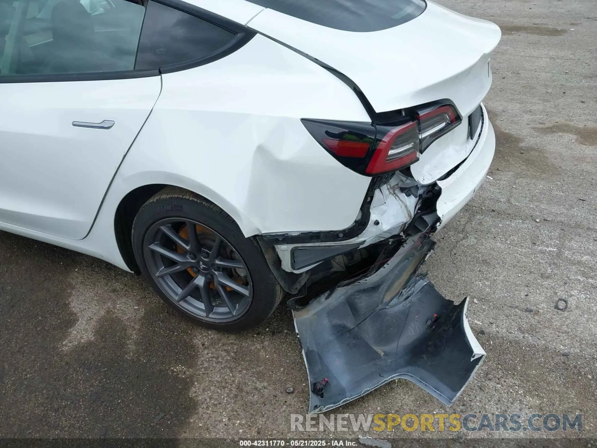 6 fotografías del automóvil dañado 5YJ3E1EA7MF042291 TESLA MODEL 3 2021