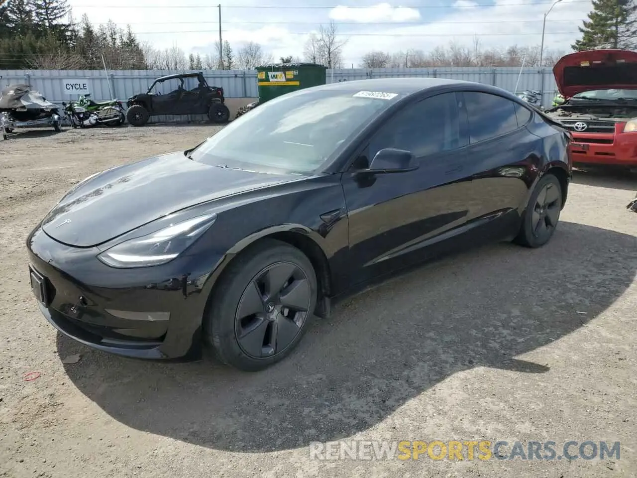 1 fotografías del automóvil dañado 5YJ3E1EA7MF053663 TESLA MODEL 3 2021