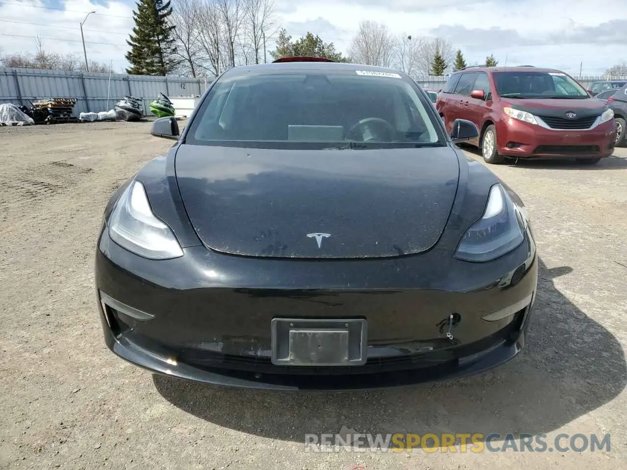 5 fotografías del automóvil dañado 5YJ3E1EA7MF053663 TESLA MODEL 3 2021