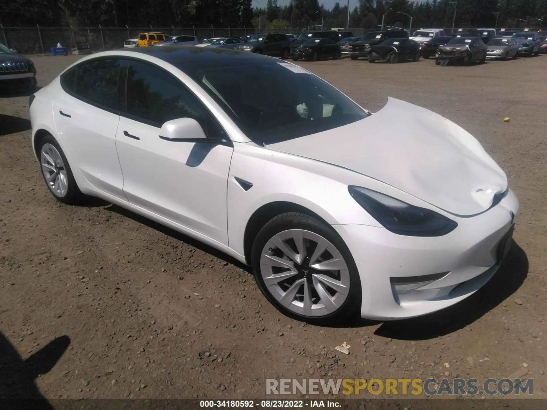 1 fotografías del automóvil dañado 5YJ3E1EA7MF064534 TESLA MODEL 3 2021