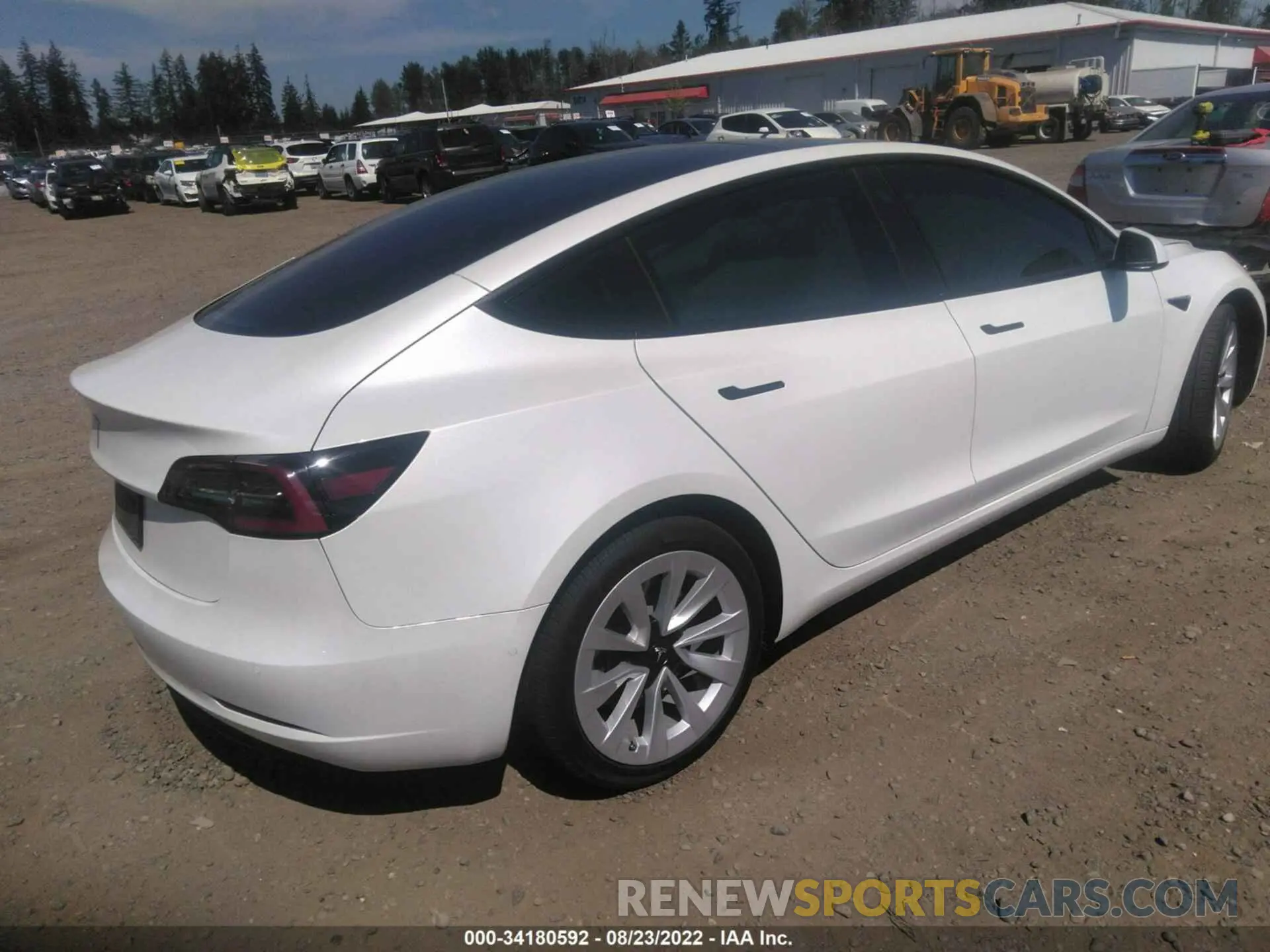 4 fotografías del automóvil dañado 5YJ3E1EA7MF064534 TESLA MODEL 3 2021
