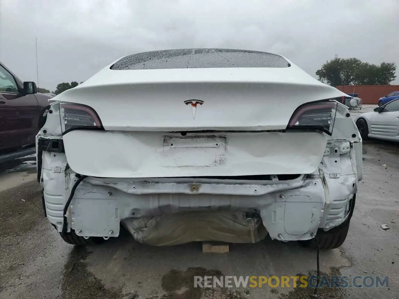 6 fotografías del automóvil dañado 5YJ3E1EA7MF077400 TESLA MODEL 3 2021