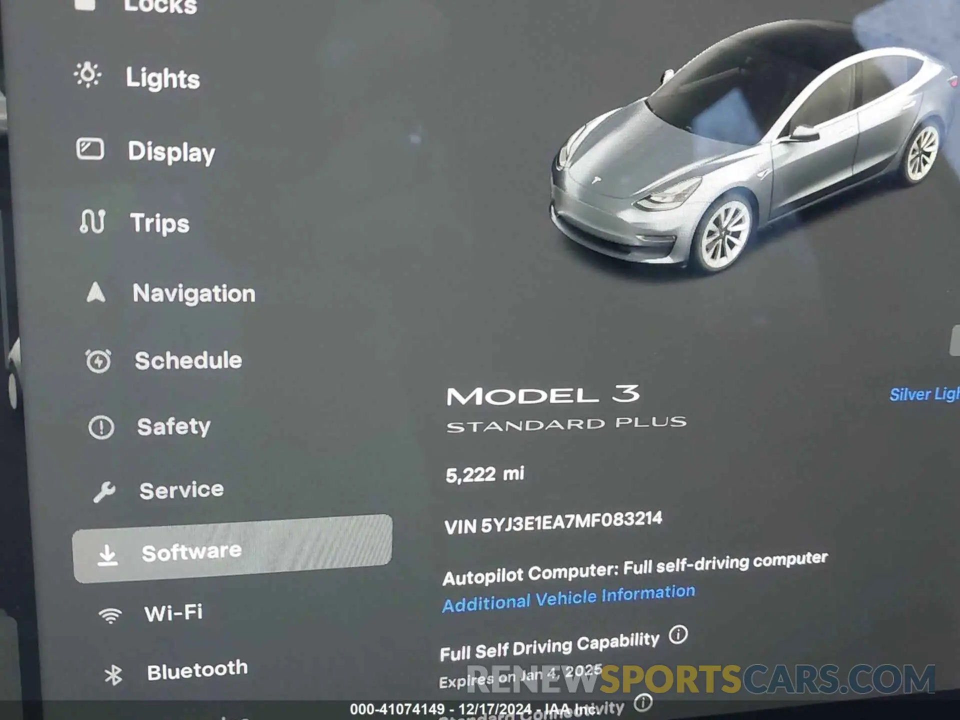 7 fotografías del automóvil dañado 5YJ3E1EA7MF083214 TESLA MODEL 3 2021